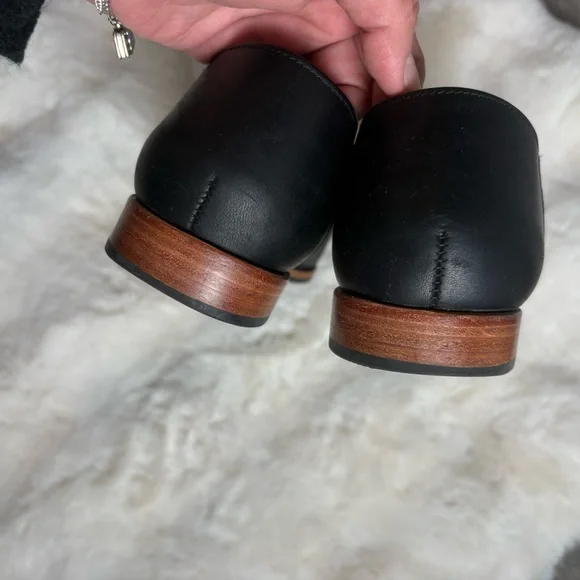 Patina Portland pointed toe leather loafer flat in black - 8 - Picture 11 of 12